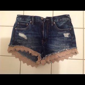 Denim shorts